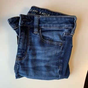 American Eagle Dark Wash Stretch Skinny Jeans